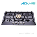 201 Black Stainless Steel 5 Bunner Gas Cooker